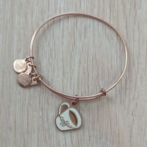 Rose Gold Coffee Charm Bracelet